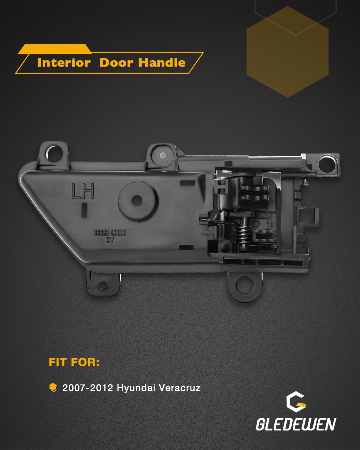 Amazon.com: Interior Left Door Handle, Compatible with 2007-2012